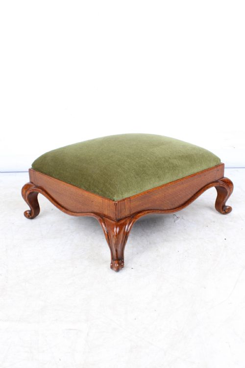 Small Antique Victorian Oak Footstool