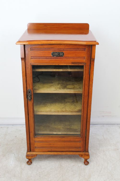Edwardian Walnut Music Cabinet