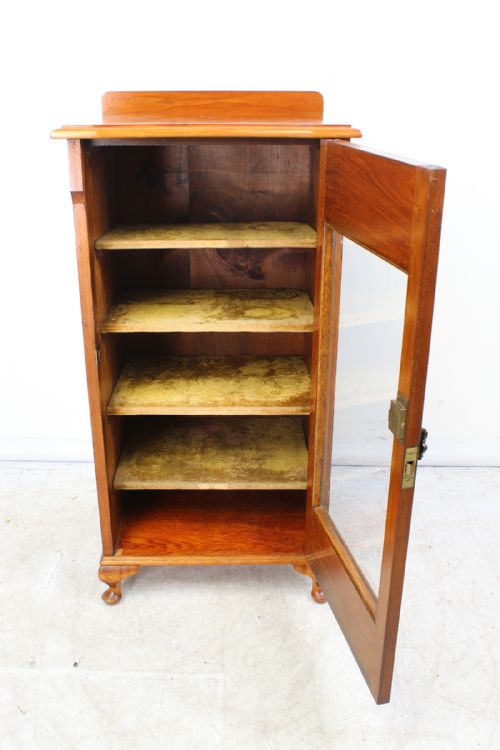 fig 1. Edwardian Walnut Music Cabinet