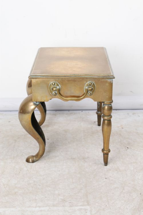 ANTIQUE GEORGIAN BRASS FOOTMAN - ADDITIONAL PHOTO 2