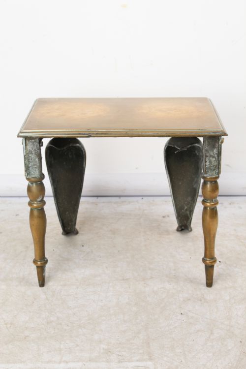 ANTIQUE GEORGIAN BRASS FOOTMAN - ADDITIONAL PHOTO 3