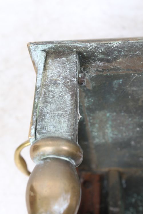 ANTIQUE GEORGIAN BRASS FOOTMAN - ADDITIONAL PHOTO 5