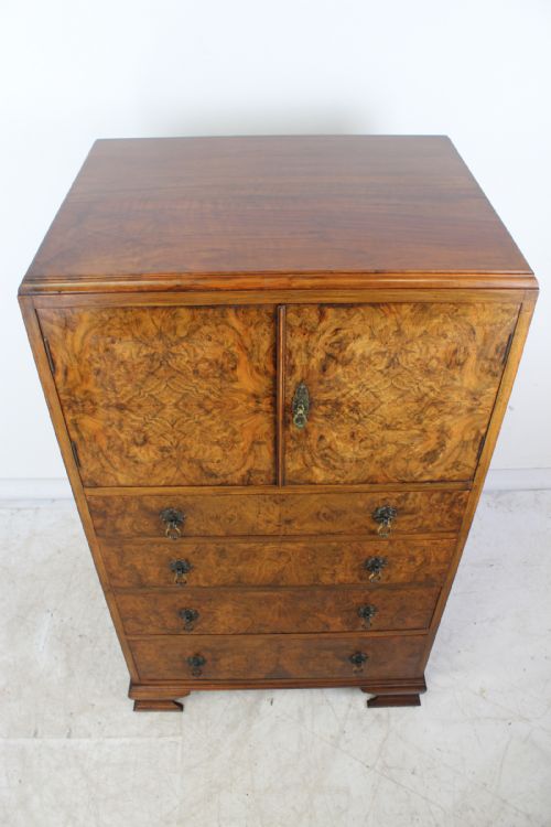 fig 1. Art Deco Walnut Tallboy