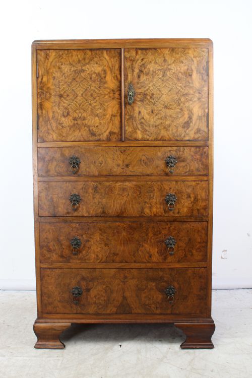 Art Deco Walnut Tallboy