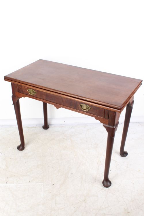 fig 1. Small George II Mahogany Desk / Tea Table