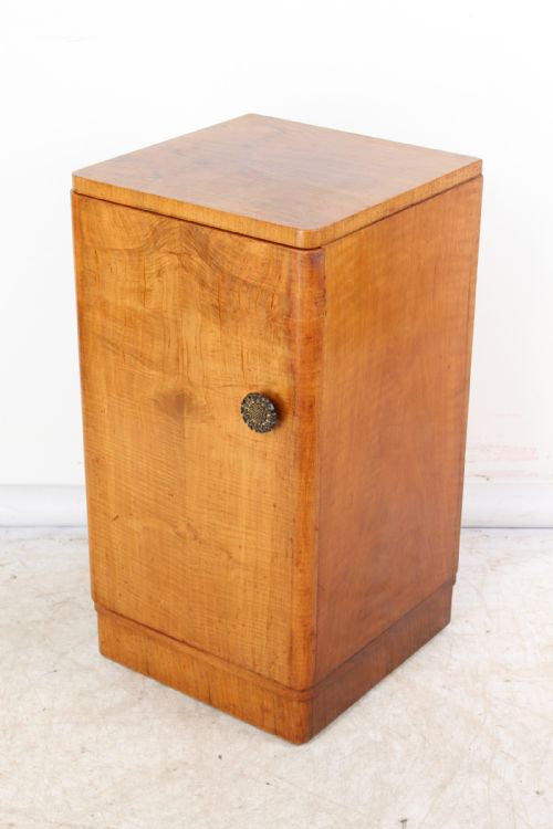 Art Deco Walnut Bedside Cabinet