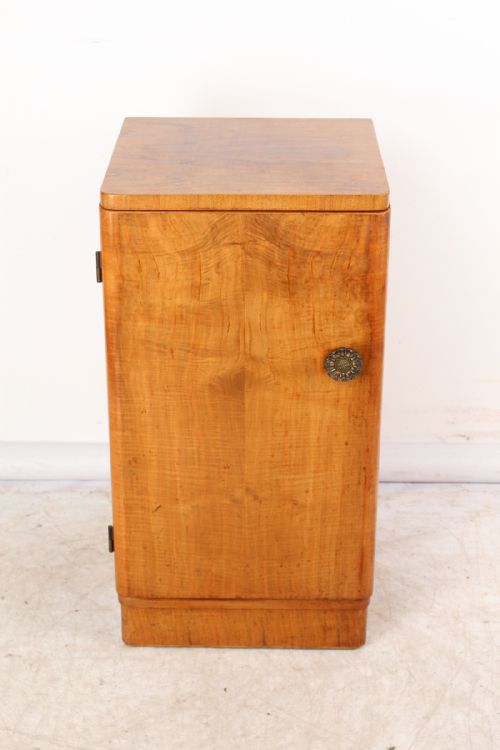 fig 1. Art Deco Walnut Bedside Cabinet