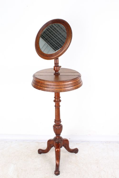 Victorian Shaving Stand with Adjustable Mirror