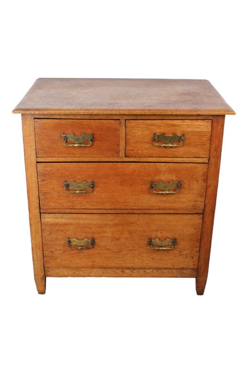 Small Arts and Crafts Oak Chest of Drawers