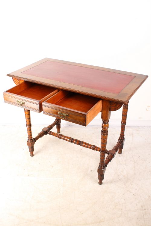 fig 1. Victorian Aesthetic Movement Walnut Desk