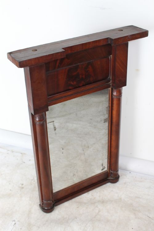 SMALL REGENCY MAHOGANY PIER MIRROR - ADDITIONAL PHOTO 2