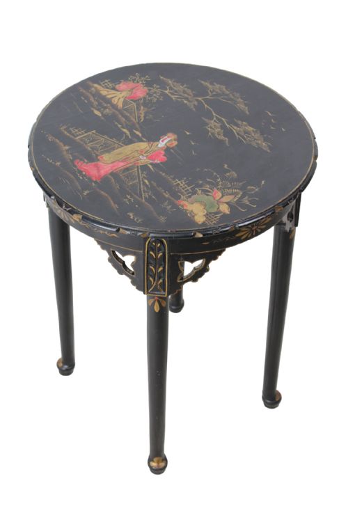 fig 1. Small Edwardian Chinoiserie Side Table