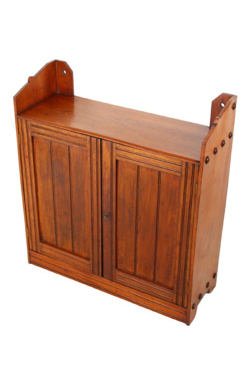 fig 1. Victorian Walnut Wall Cabinet Urquhart & Adamson Liverpool