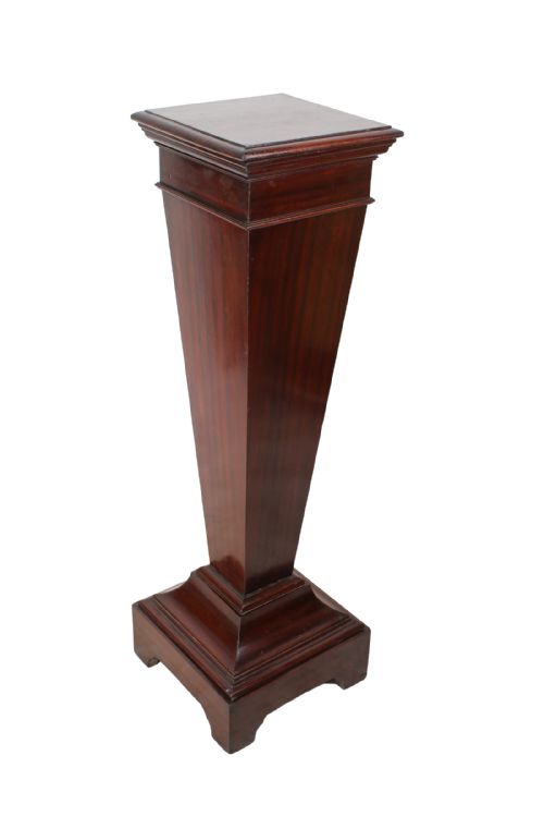 Edwardian Mahogany Column Pedestal