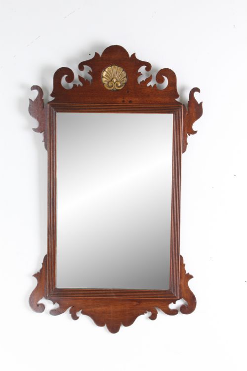 Edwardian Mahogany “Chippendale” Fretwork Mirror