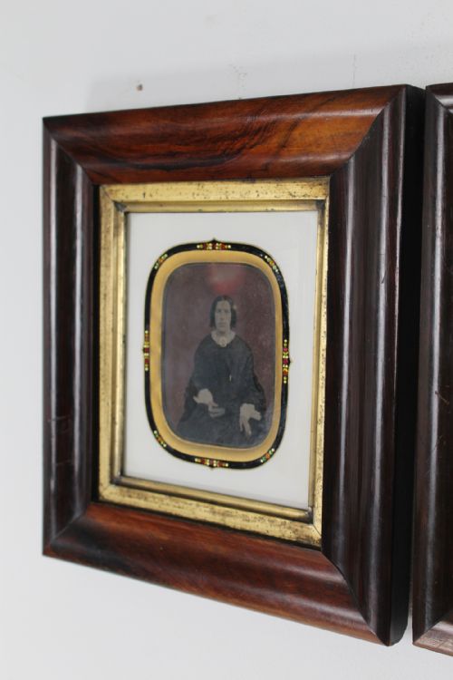 fig 1. Small Pair Victorian Rosewood Photo Frames