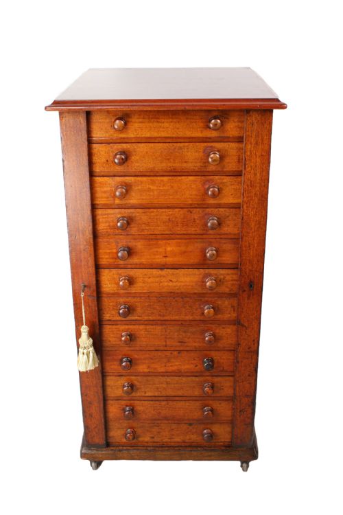Victorian Mahogany Wellington Specimen Collectors Chest