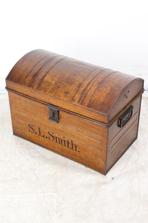 fig 1. Victorian Orphan’s Small Tin Trunk with Possessions List