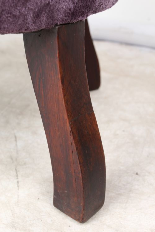 SMALL VICTORIAN ROSEWOOD SLIPPER CHAIR - ADDITIONAL PHOTO 11