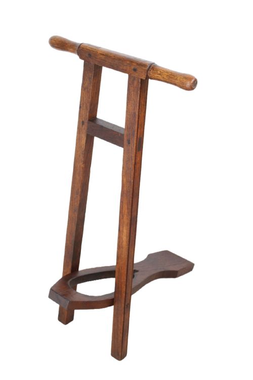 Antique Edwardian Oak Folding Boot Jack