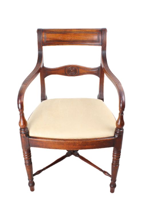 Antique Regency Mahogany Desk Chair