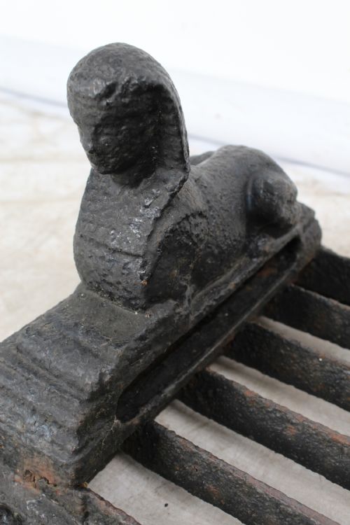 CAST IRON EGYPTIAN REVIVAL BOOT SCRAPER - ADDITIONAL PHOTO 6