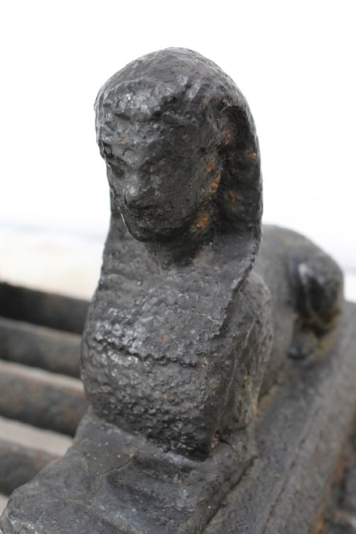CAST IRON EGYPTIAN REVIVAL BOOT SCRAPER - ADDITIONAL PHOTO 7