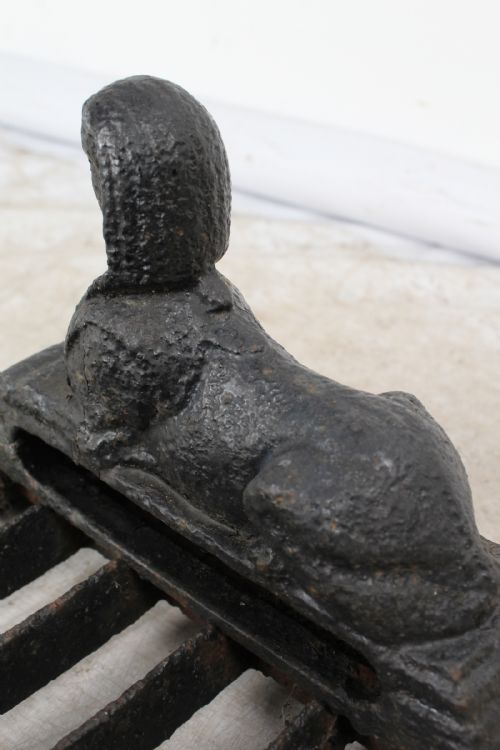 CAST IRON EGYPTIAN REVIVAL BOOT SCRAPER - ADDITIONAL PHOTO 11