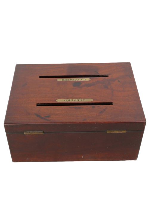 VICTORIAN COUNTRY HOUSE CORRESPONDENCE LETTER BOX - ADDITIONAL PHOTO 5