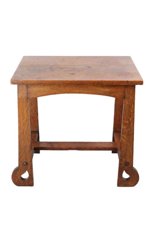 Victorian Arts & Crafts Oak Side Table