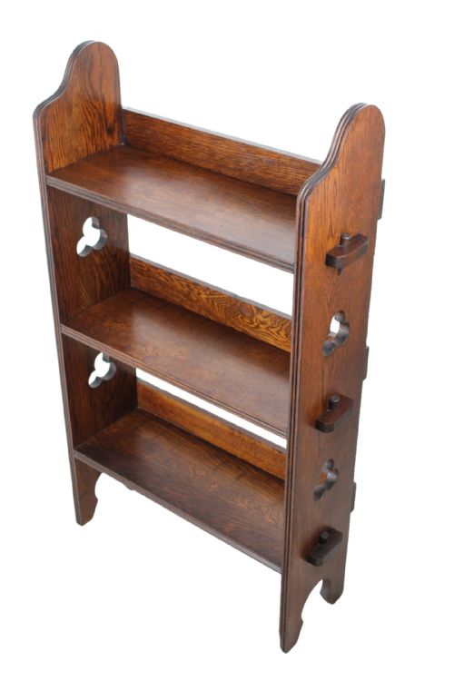 Edwardian Liberty & Co Sedley Oak Open Bookcase
