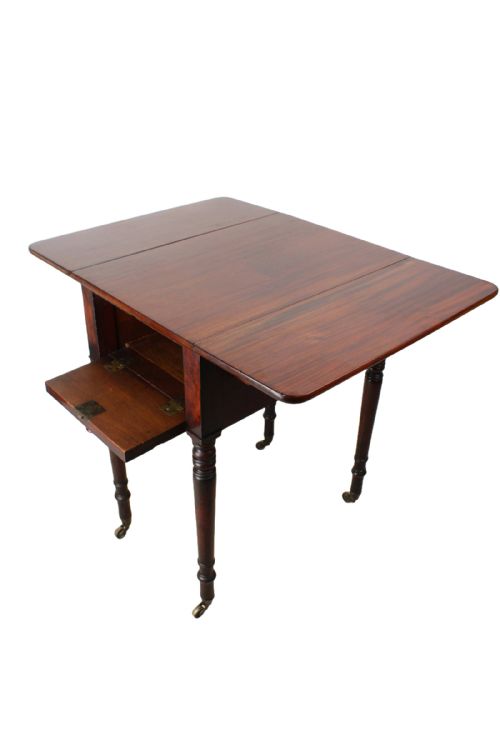 REGENCY MAHOGANY PEMBROKE DECEPTION TABLE - ADDITIONAL PHOTO 1