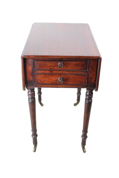 REGENCY MAHOGANY PEMBROKE DECEPTION TABLE - ADDITIONAL PHOTO 2