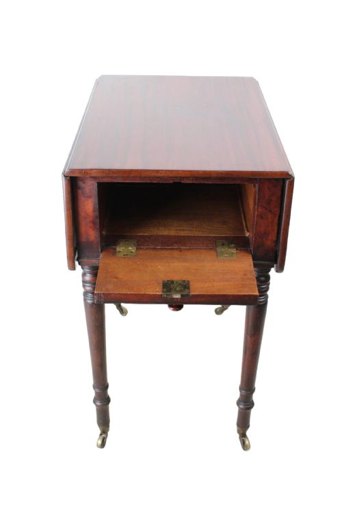 REGENCY MAHOGANY PEMBROKE DECEPTION TABLE - ADDITIONAL PHOTO 4