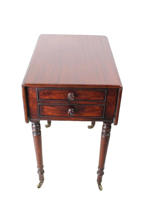 REGENCY MAHOGANY PEMBROKE DECEPTION TABLE - ADDITIONAL PHOTO 6