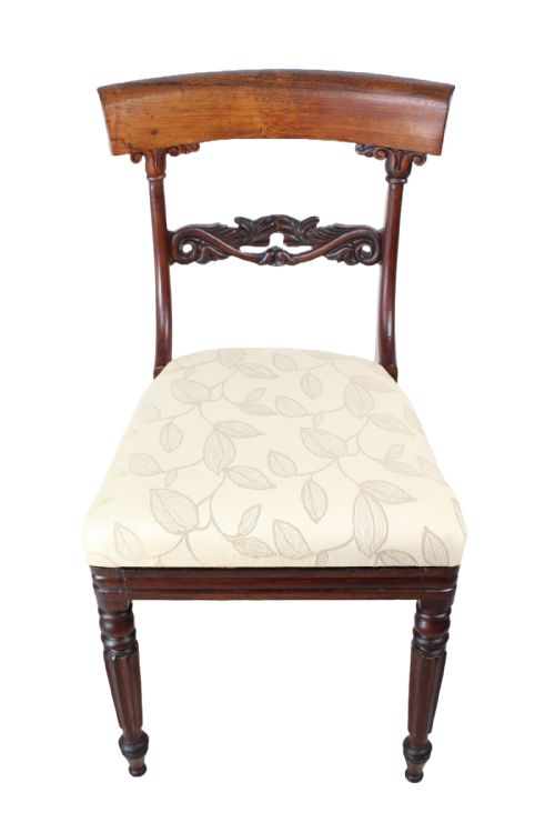 fig 1. Set 6 Antique Regency Rosewood Dining Chairs