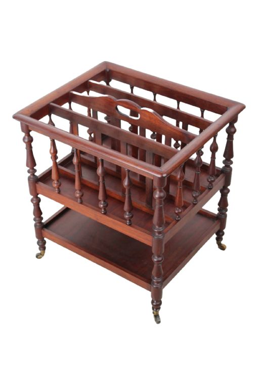 Antique Victorian Mahogany 4 Division Music Canterbury