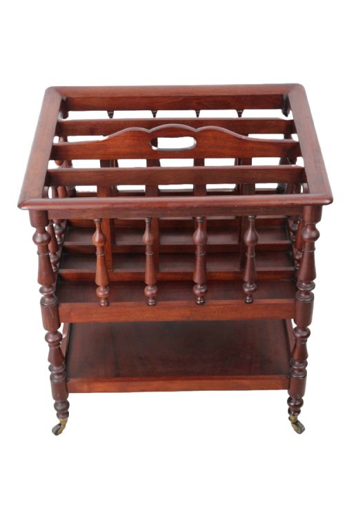 fig 1. Antique Victorian Mahogany 4 Division Music Canterbury