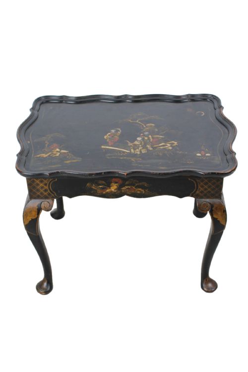 EDWARDIAN CHINOISERIE TRAY TOP COFFEE TABLE