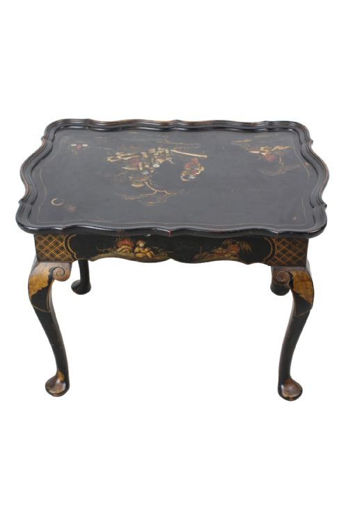 EDWARDIAN CHINOISERIE TRAY TOP COFFEE TABLE - ADDITIONAL PHOTO 4