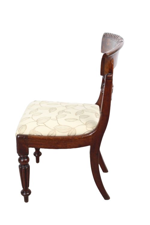 PAIR ANTIQUE WILLIAM IV MAHOGANY CHAIRS - ADDITIONAL PHOTO 2