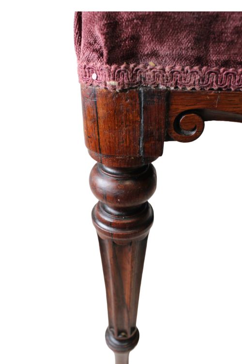 SET 4 VICTORIAN ROSEWOOD DINING CHAIRS - ADDITIONAL PHOTO 12
