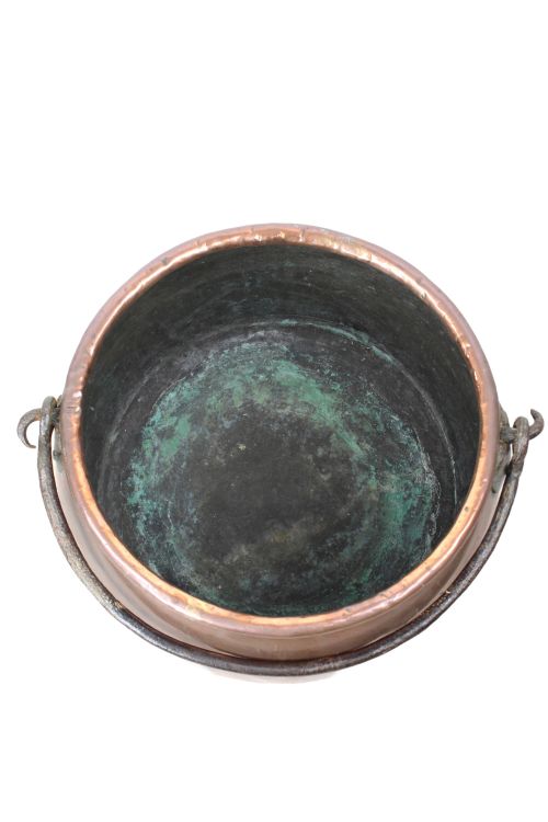 LARGE GEORGIAN COPPER CAULDRON - ADDITIONAL PHOTO 6