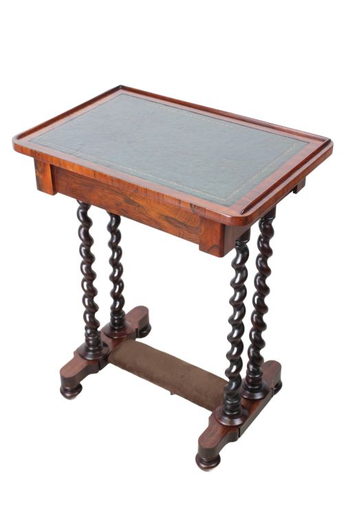 SMALL REGENCY ROSEWOOD SIDE TABLE OR WORK TABLE - ADDITIONAL PHOTO 1
