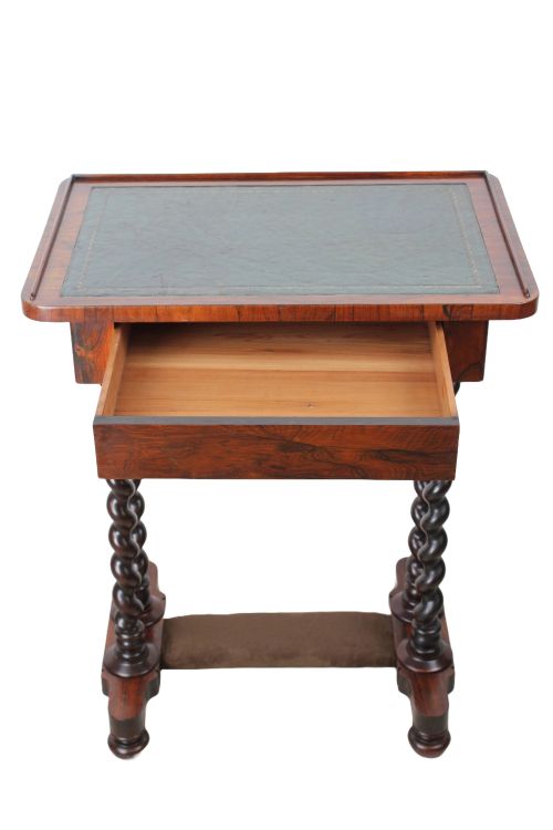 SMALL REGENCY ROSEWOOD SIDE TABLE OR WORK TABLE - ADDITIONAL PHOTO 2