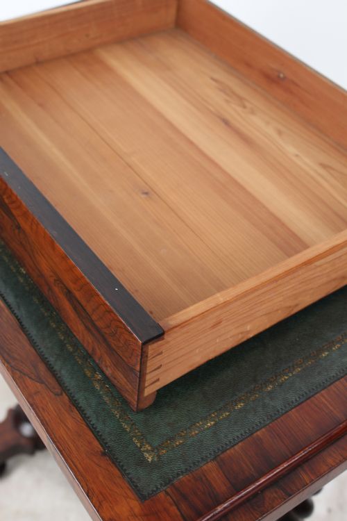 SMALL REGENCY ROSEWOOD SIDE TABLE OR WORK TABLE - ADDITIONAL PHOTO 4