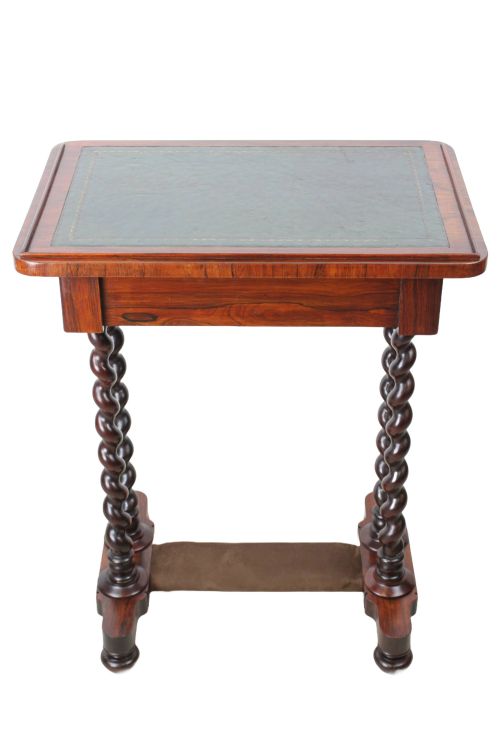 SMALL REGENCY ROSEWOOD SIDE TABLE OR WORK TABLE - ADDITIONAL PHOTO 6