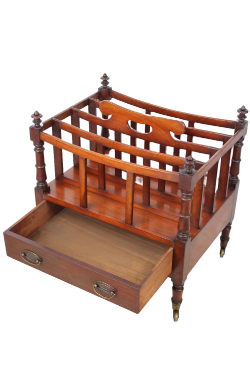 GEORGIAN MAHOGANY CANTERBURY - ADDITIONAL PHOTO 2