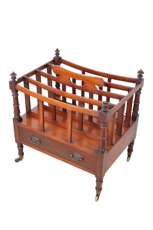 GEORGIAN MAHOGANY CANTERBURY - ADDITIONAL PHOTO 3