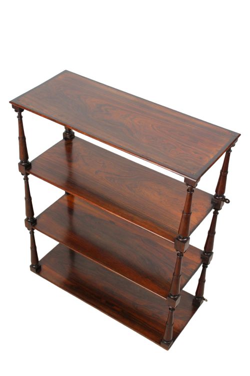 fig 1. Antique Regency Rosewood Hanging Wall Shelves